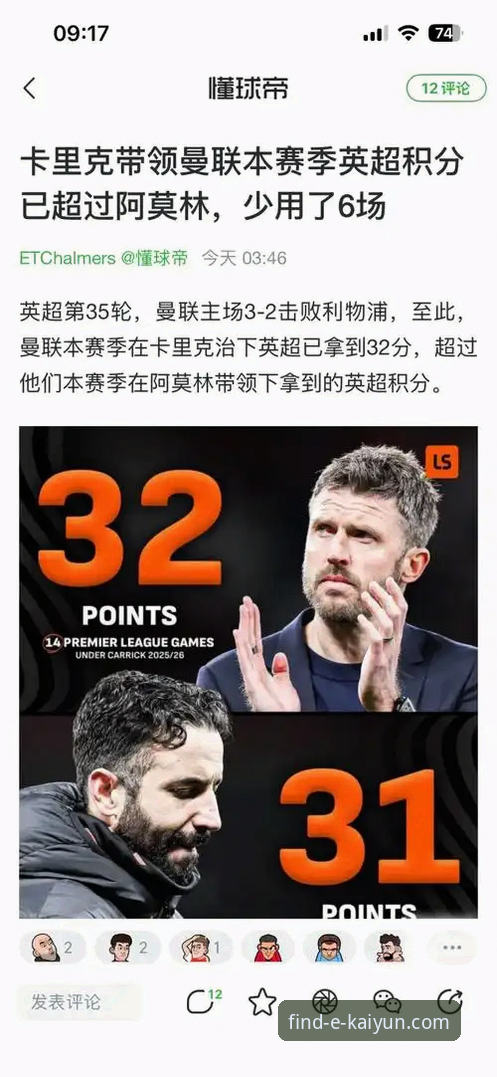 揭秘卡里克战术革命：从阿莫林困境到曼联复兴的数据真相